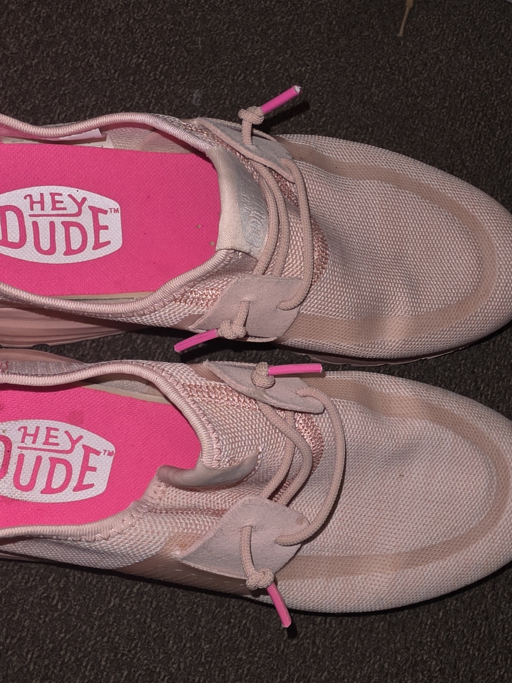 Hey Dude Women's Pink Slip-On Casual Sneakers